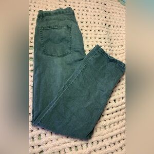 Stylish Green Denim Jeans